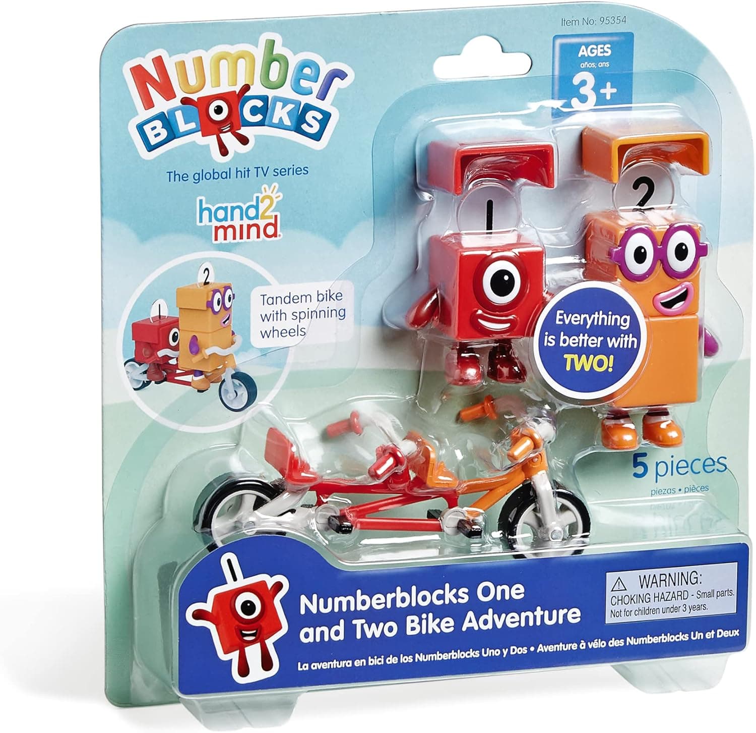 Numberblocks Figuras de Acción, One and Two Bike Adventure