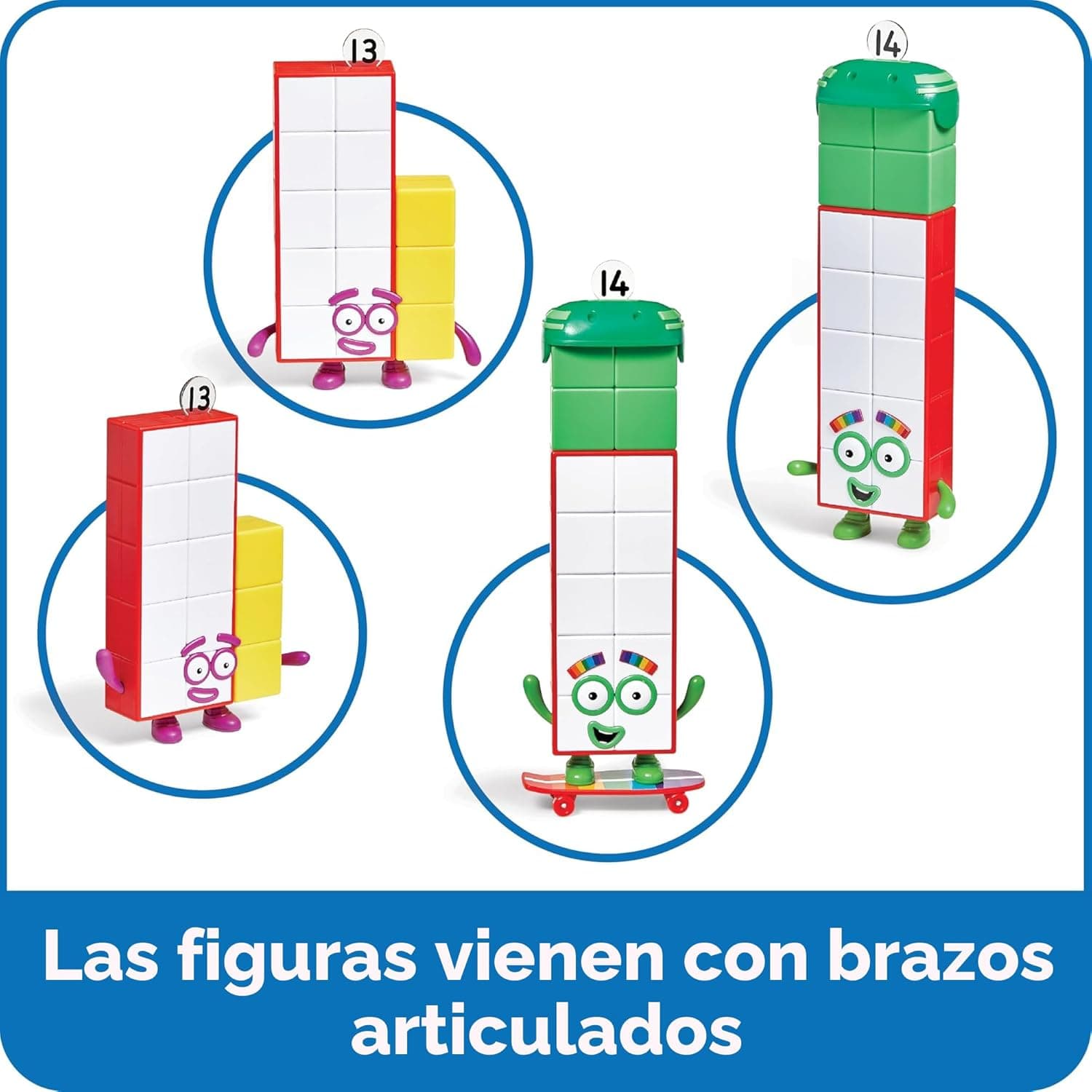 Numberblocks Set de Figuras de Acción, 13 y 14 miniatura 3