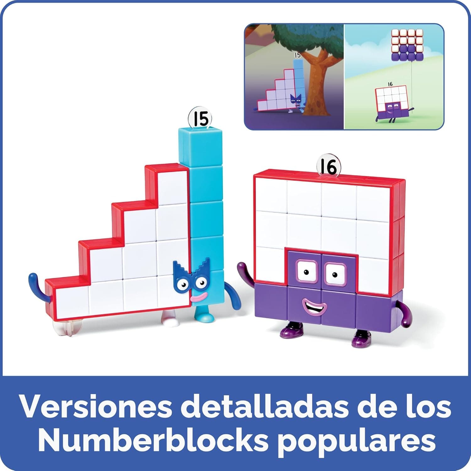 Numberblocks Set de Figuras de Acción, 15 y 16 miniatura 3