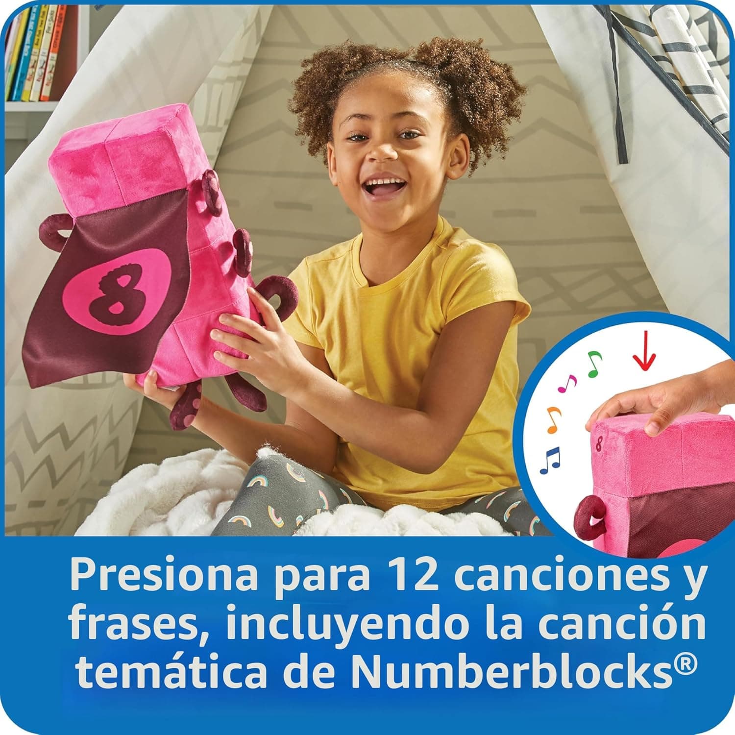 Numberblocks Octoblock- Peluche miniatura 3