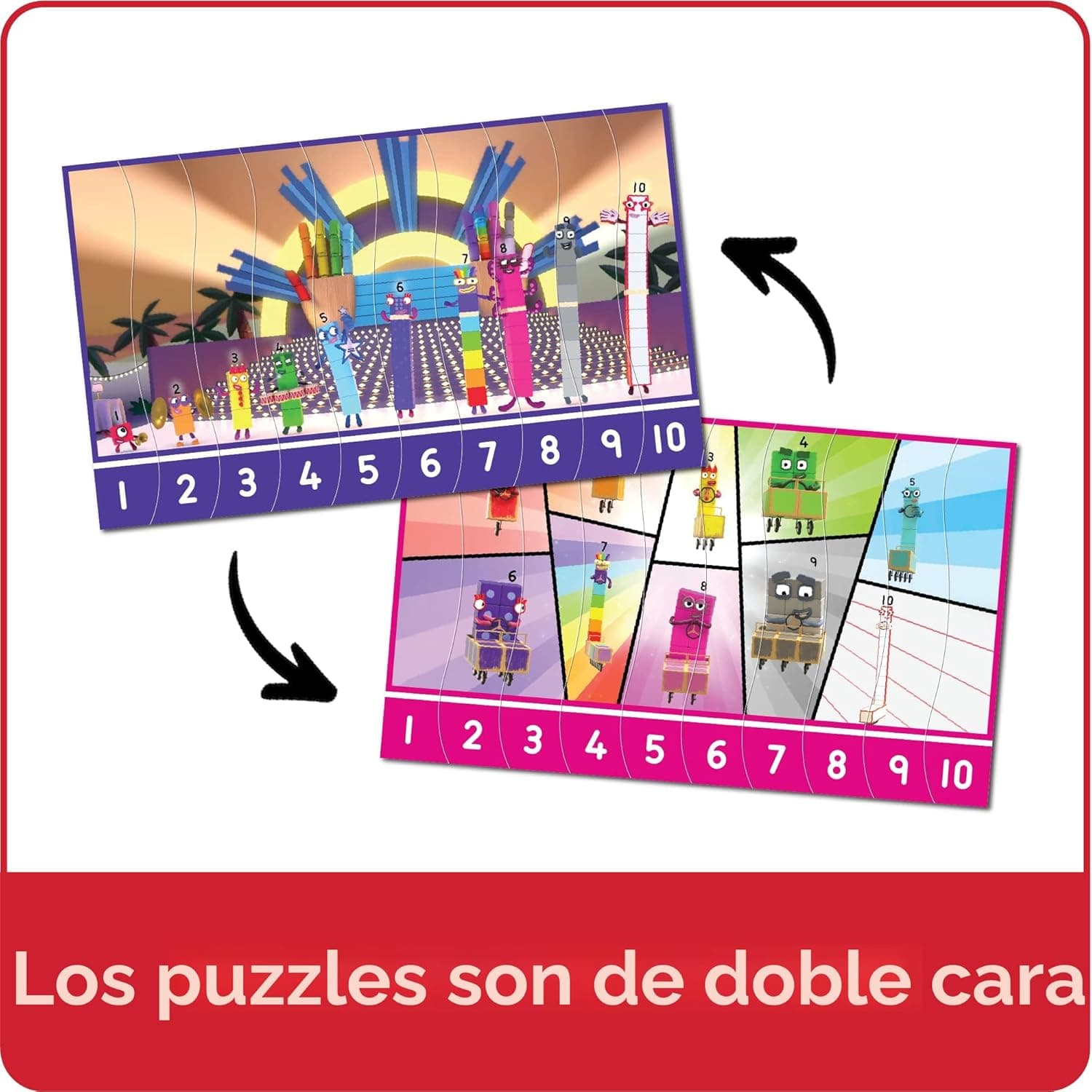 Numberblocks Juego de rompecabezas de secuencia miniatura 5