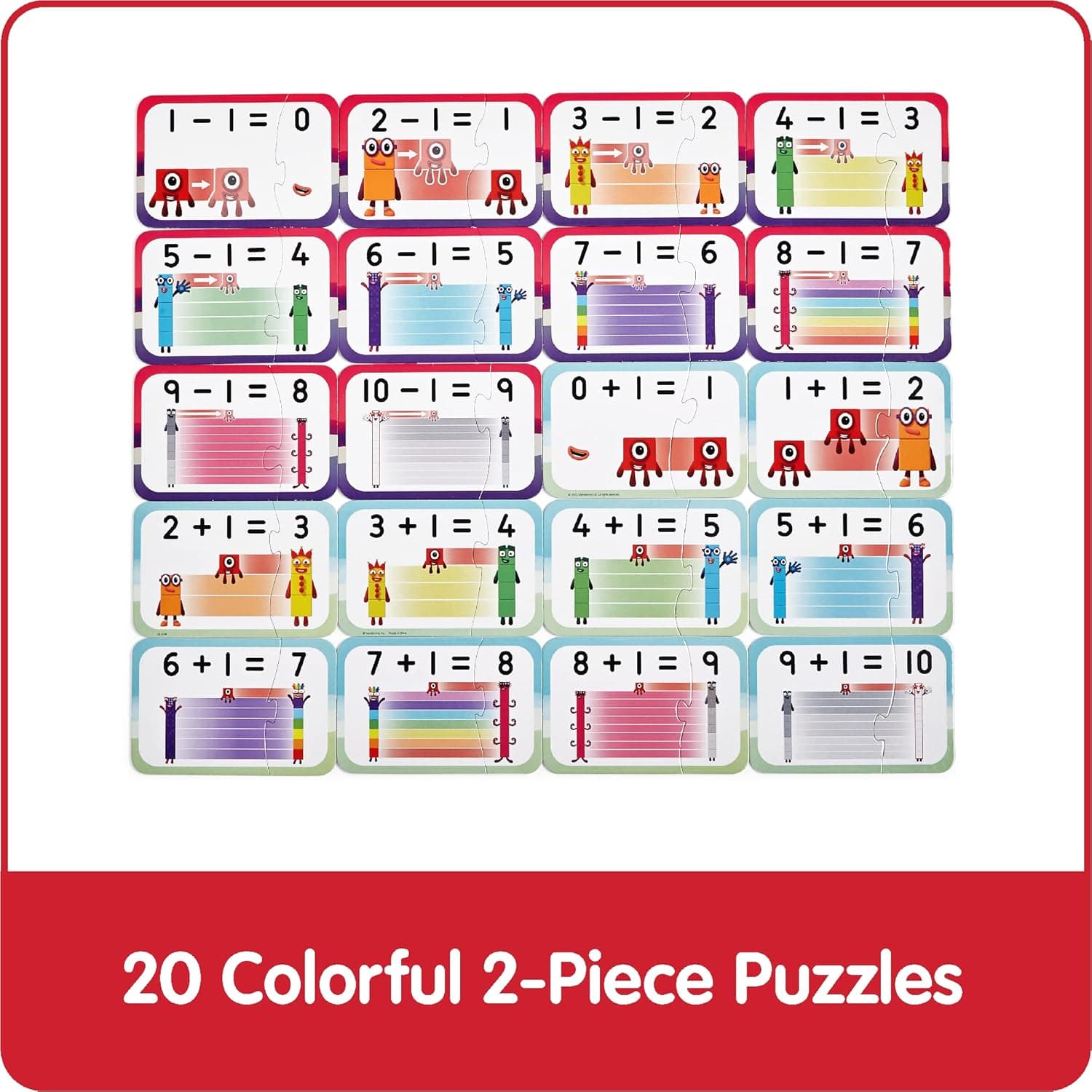 Numberblocks Juego de rompecabezas para sumar y restar miniatura 3