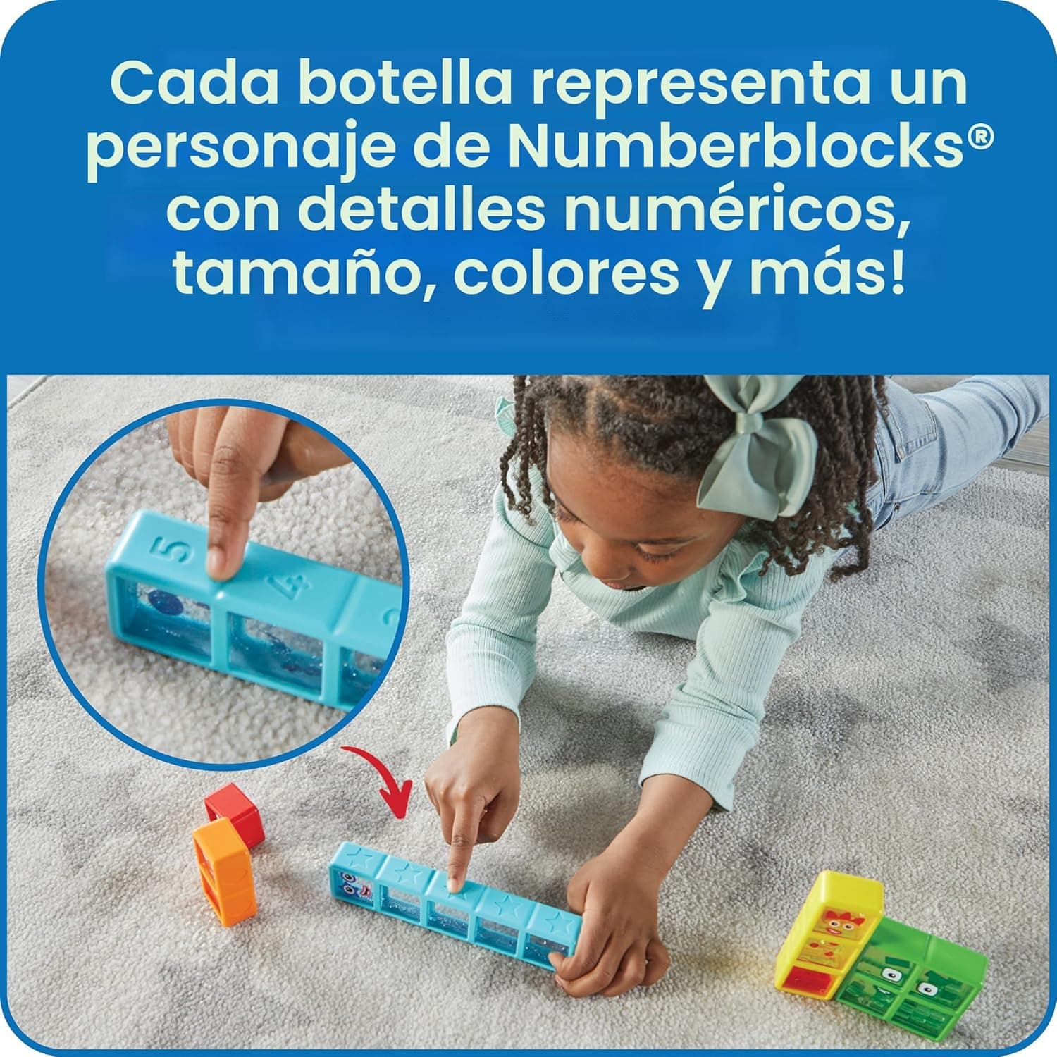 Numberblocks Botellas Sensoriales del Uno al Cinco miniatura 4