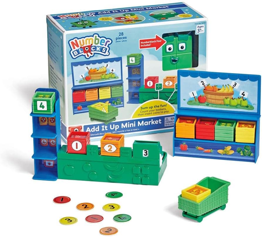 Numberblocks Add It Up Mini Market, Juego de tienda de comestibles