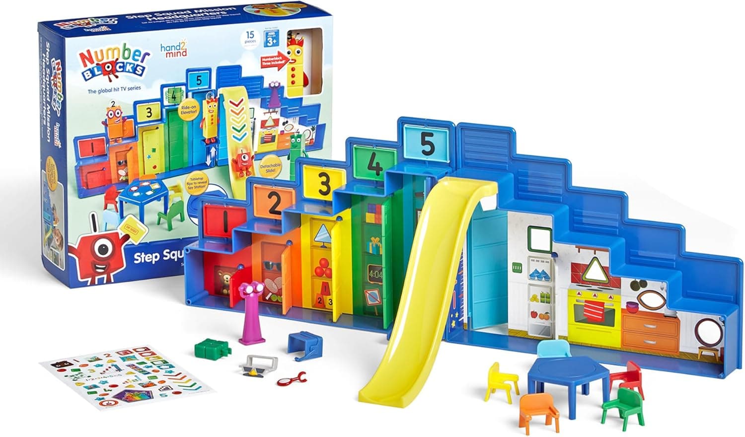 Numberblocks Sede de misión del escuadrón Step Squad -Juego de los escalones