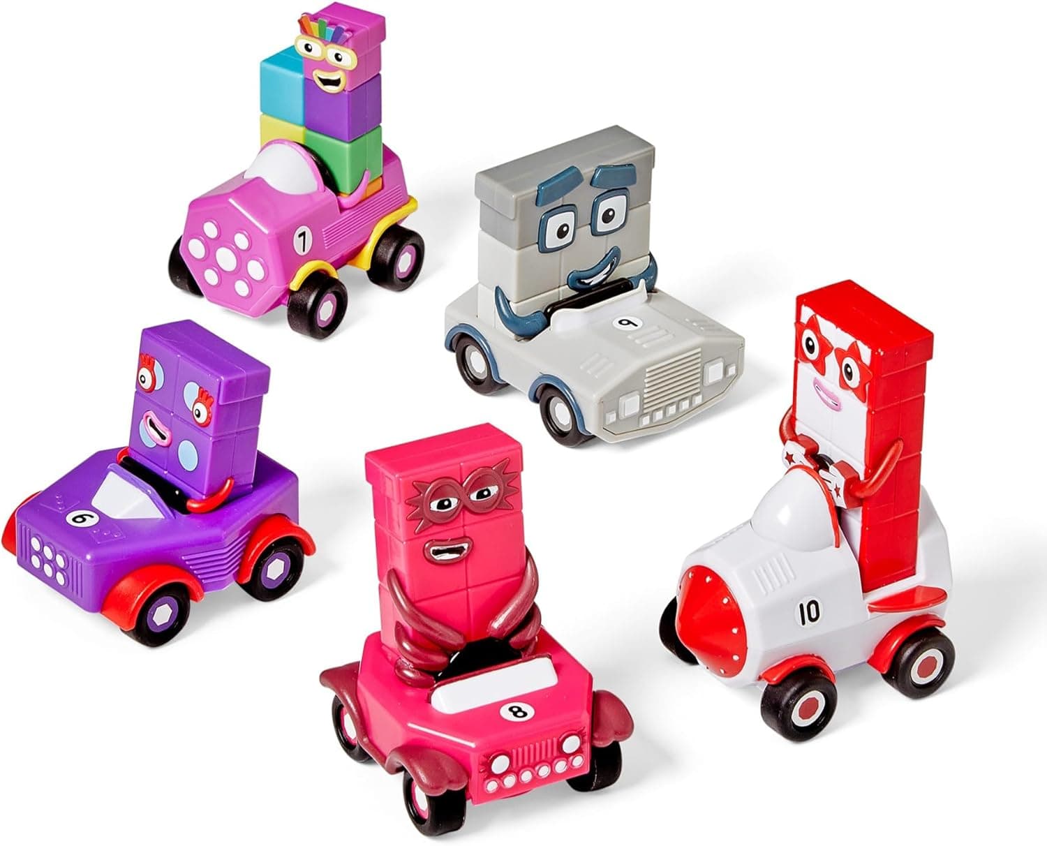 Numberblocks - Mini vehículos de seis a die