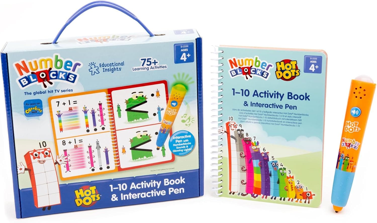 Numberblocks - Libro de trabajo números del 1 al 10 con bolígrafo interactivo miniatura 4