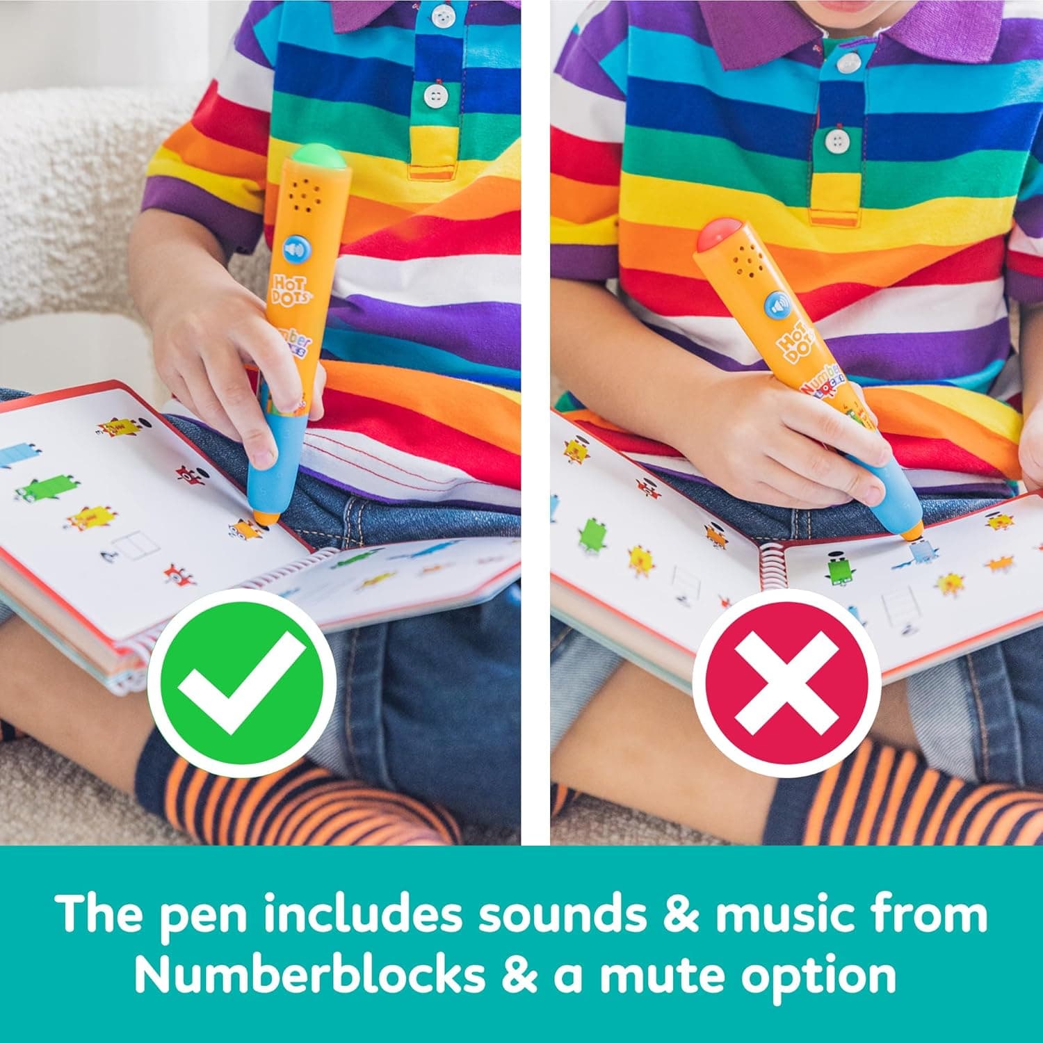Numberblocks - Libro de trabajo números del 1 al 10 con bolígrafo interactivo miniatura 3