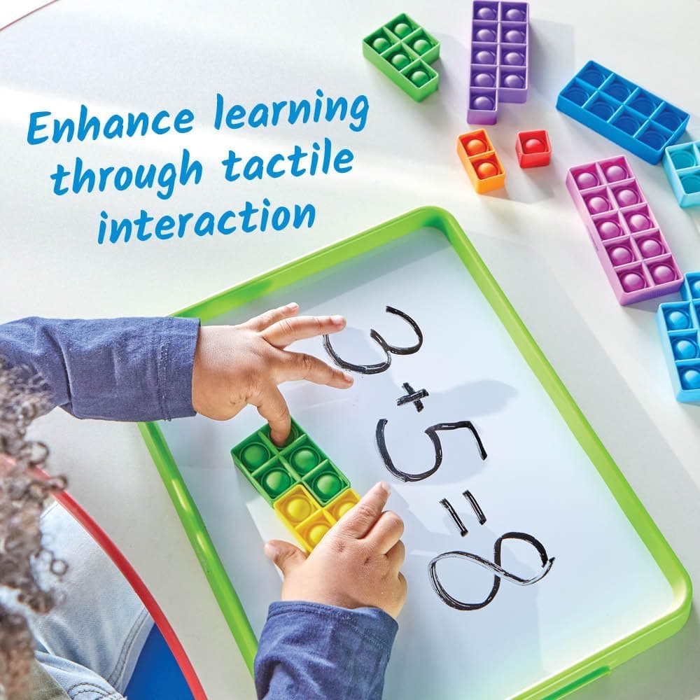 hand2mind Juguetes sensoriales de burbujas de numeración temprana para niños miniatura 3
