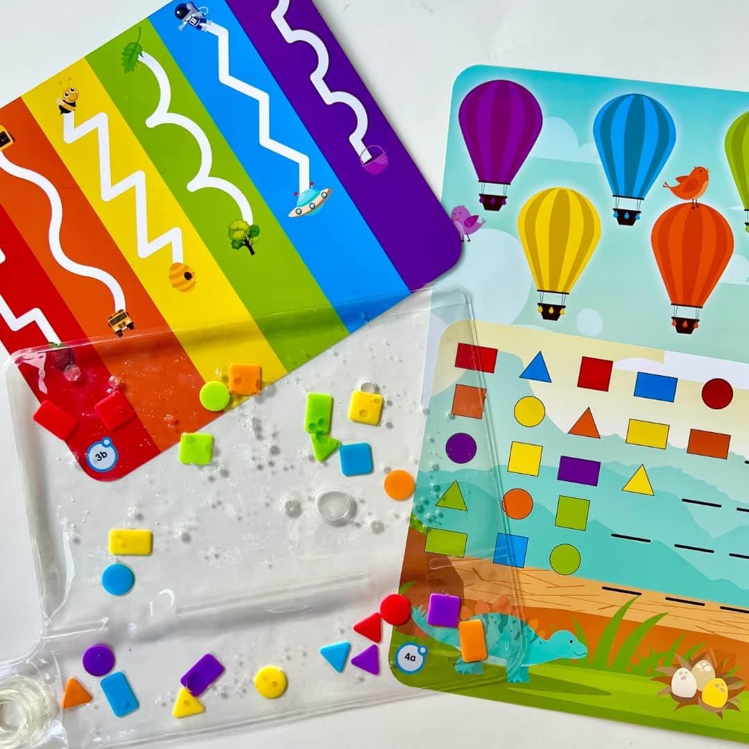 hand2mind Alfombra Sensorial de Colores y Formas, Juguetes de Habilidades Motoras Finas para Niños de 3 Años miniatura 3