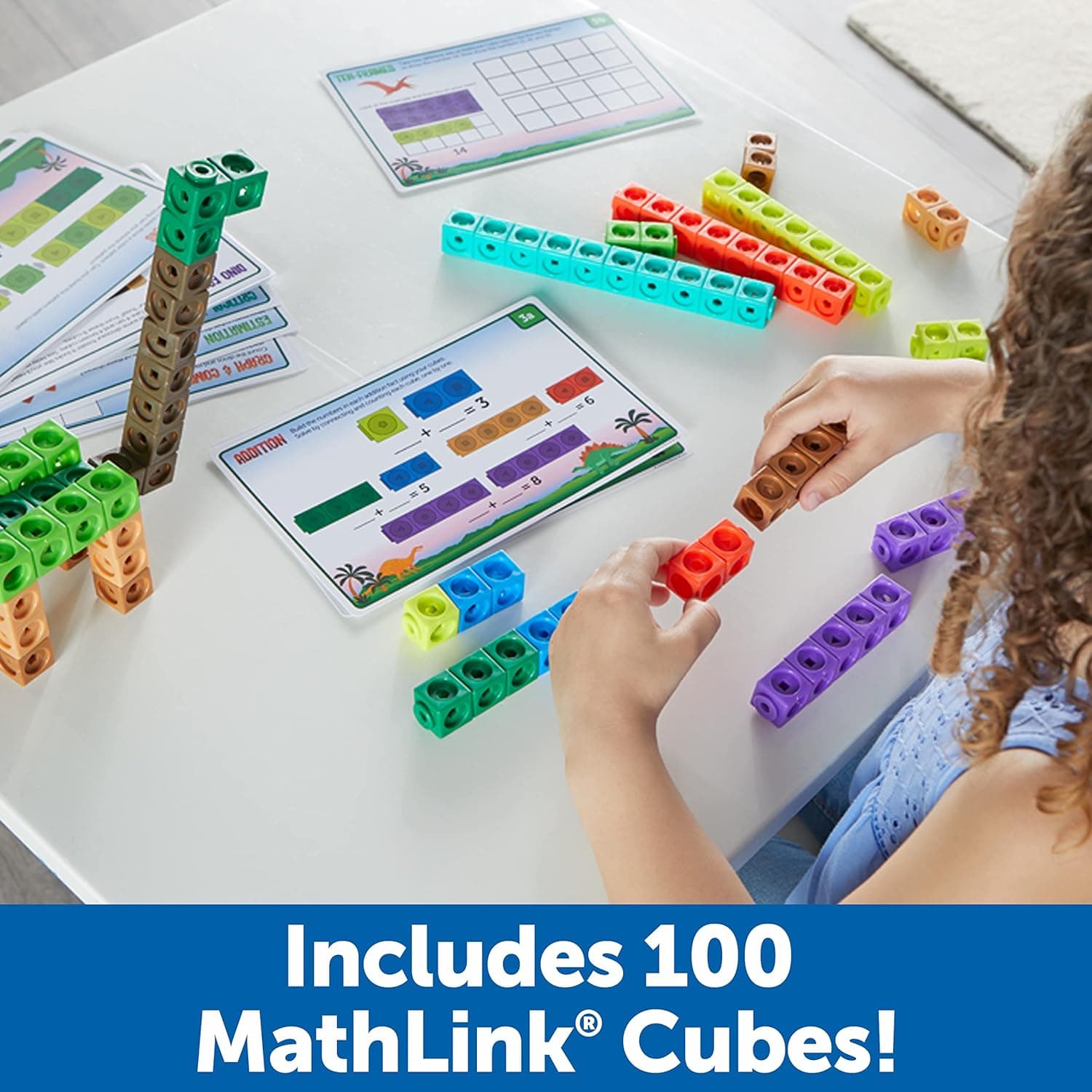 Learning Resources MathLink Cubes - ¡Tiempo de dinosaurio! miniatura 3